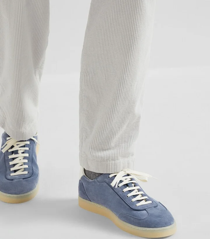 Brunello Cucinelli Suede Low-Top Sneakers - Image 2