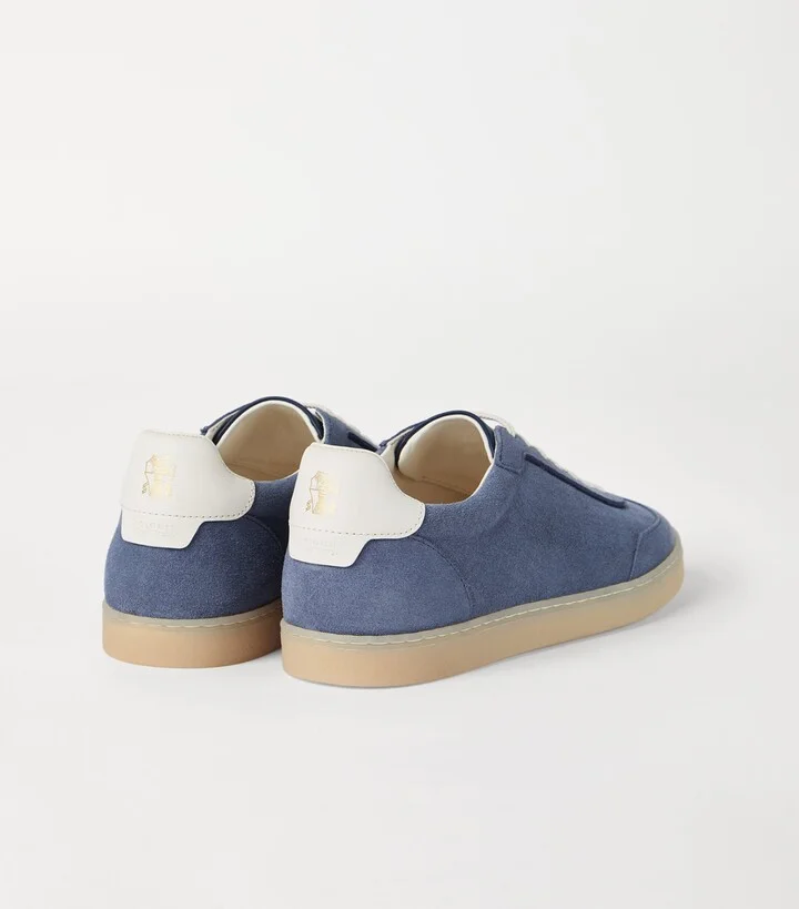 Brunello Cucinelli Suede Low-Top Sneakers - Image 4