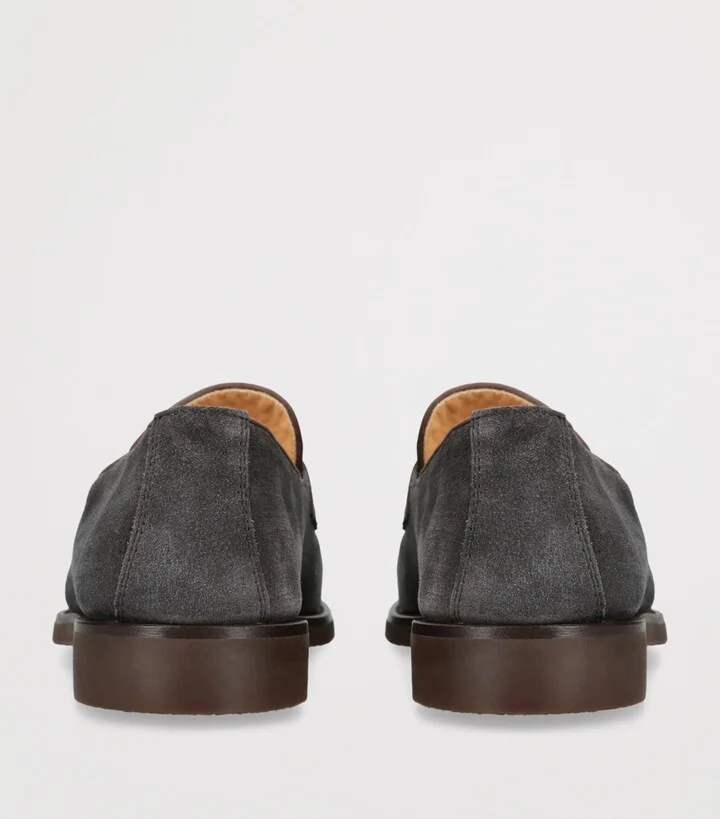 Brunello Cucinelli Suede Penny Loafers - Image 2