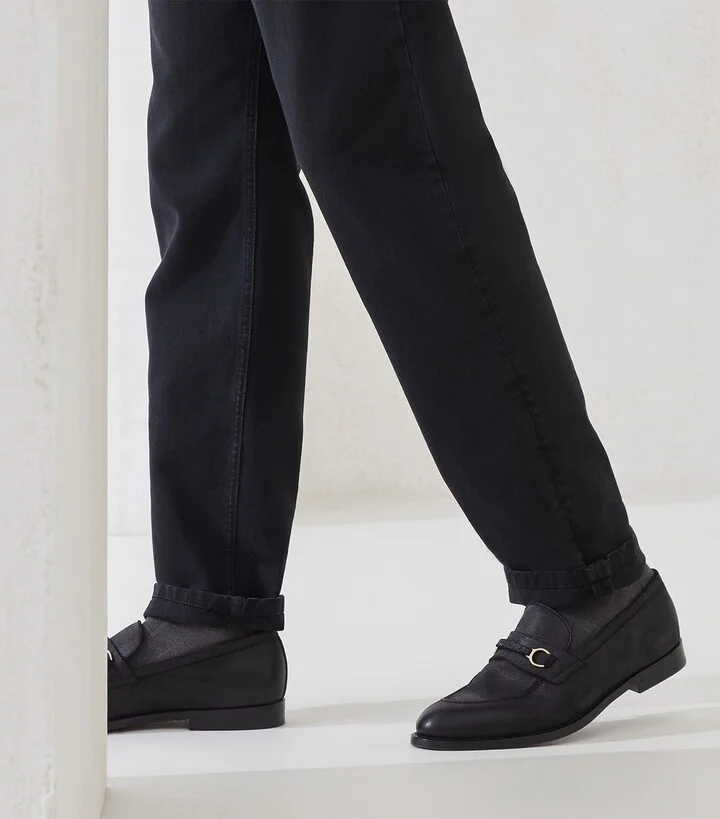 Brunello Cucinelli Suede Ring-Detail Loafers - Image 2