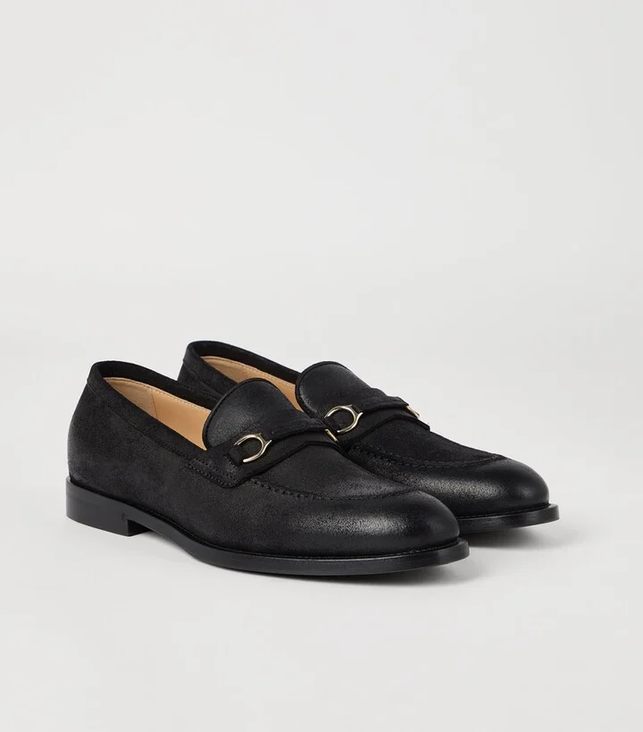 Brunello Cucinelli Suede Ring-Detail Loafers - Image 3