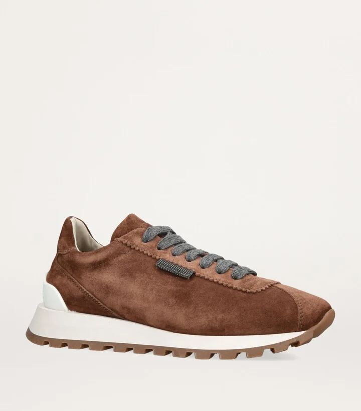 Brunello Cucinelli Suede Runner Sneakers - Image 3