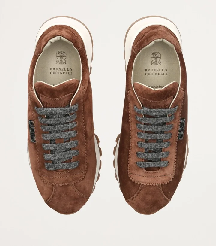 Brunello Cucinelli Suede Runner Sneakers - Image 4