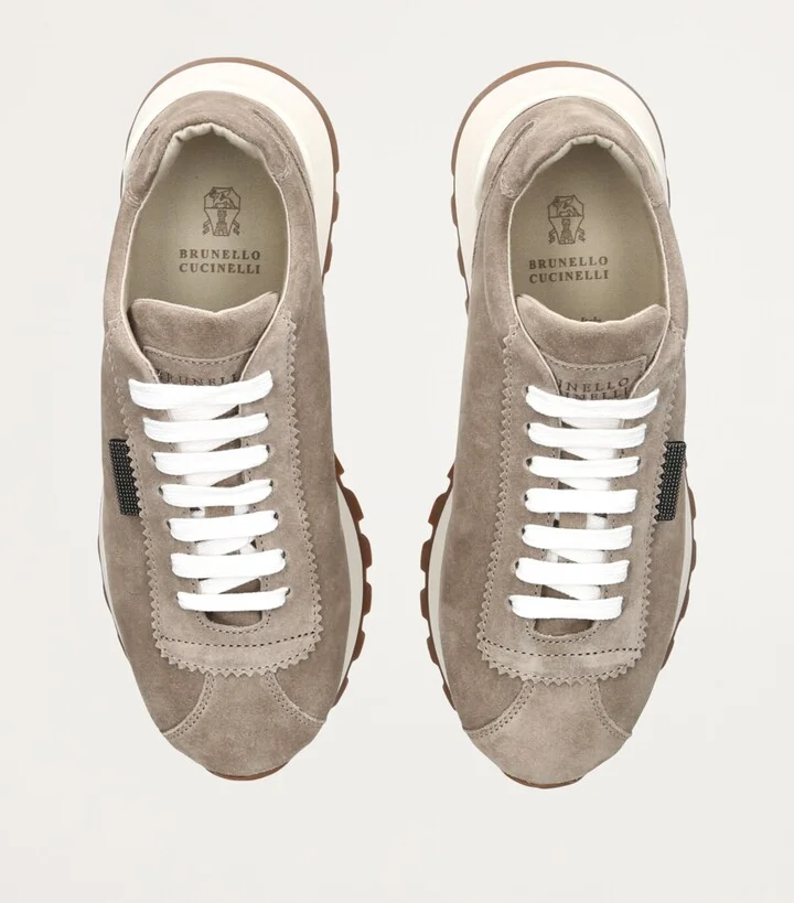 Brunello Cucinelli Suede Runner Sneakers - Image 4