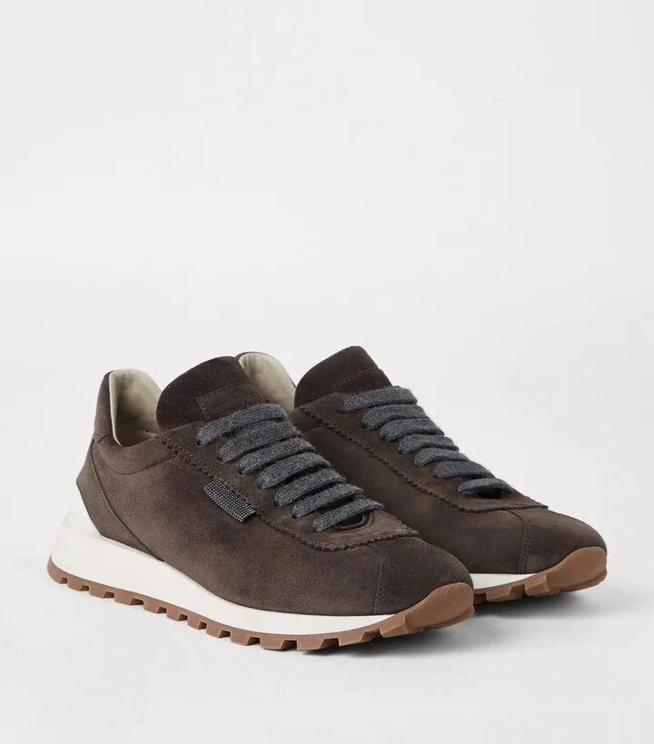 Brunello Cucinelli Suede Runner Sneakers - Image 3