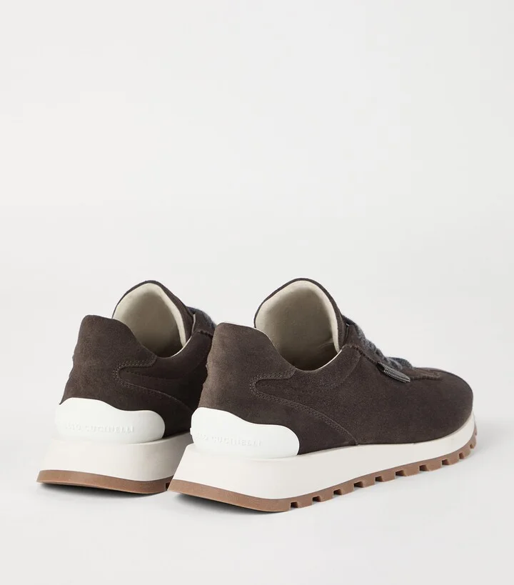Brunello Cucinelli Suede Runner Sneakers - Image 4