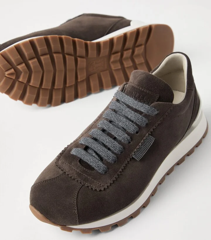 Brunello Cucinelli Suede Runner Sneakers - Image 5