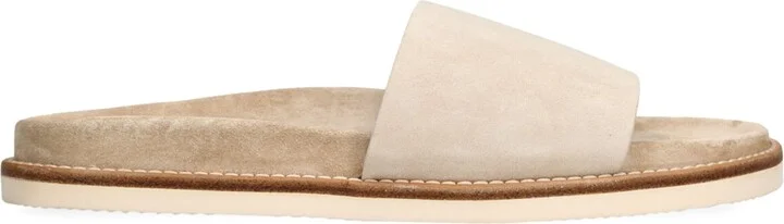Brunello Cucinelli Suede Slides