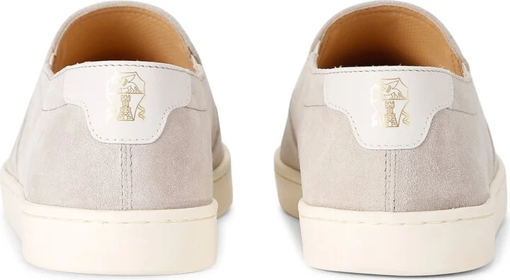 Brunello Cucinelli Suede Slip-On Sneakers - Image 2