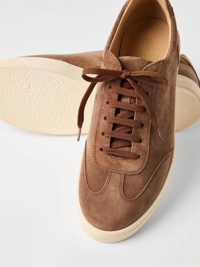 Brunello Cucinelli Suede Sneakers - Image 2