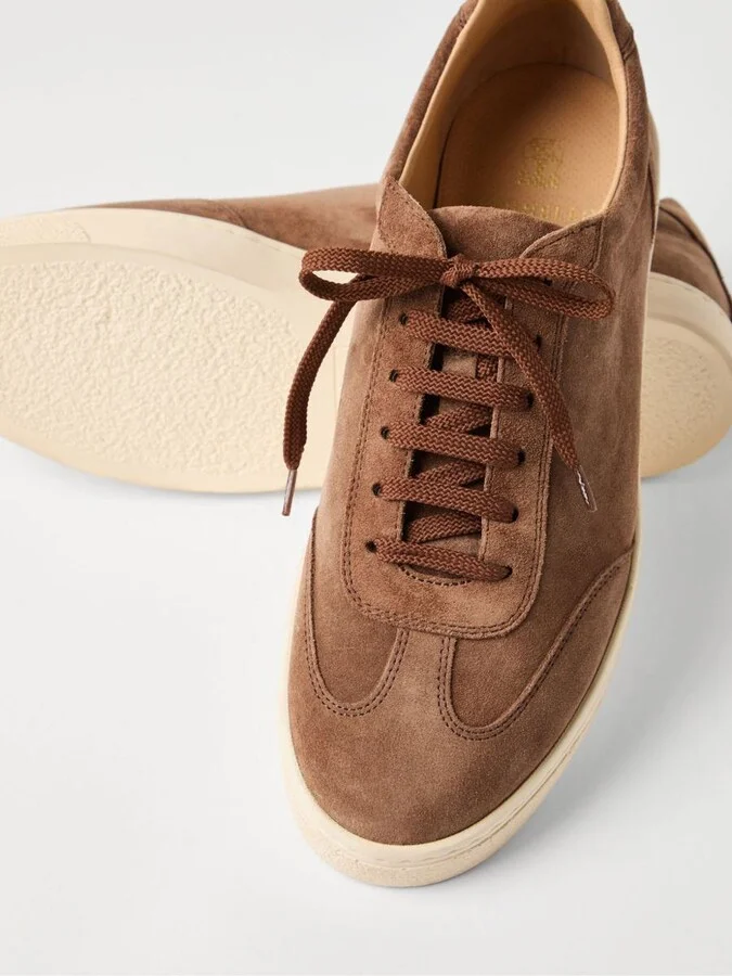 Brunello Cucinelli Suede Sneakers - Image 2