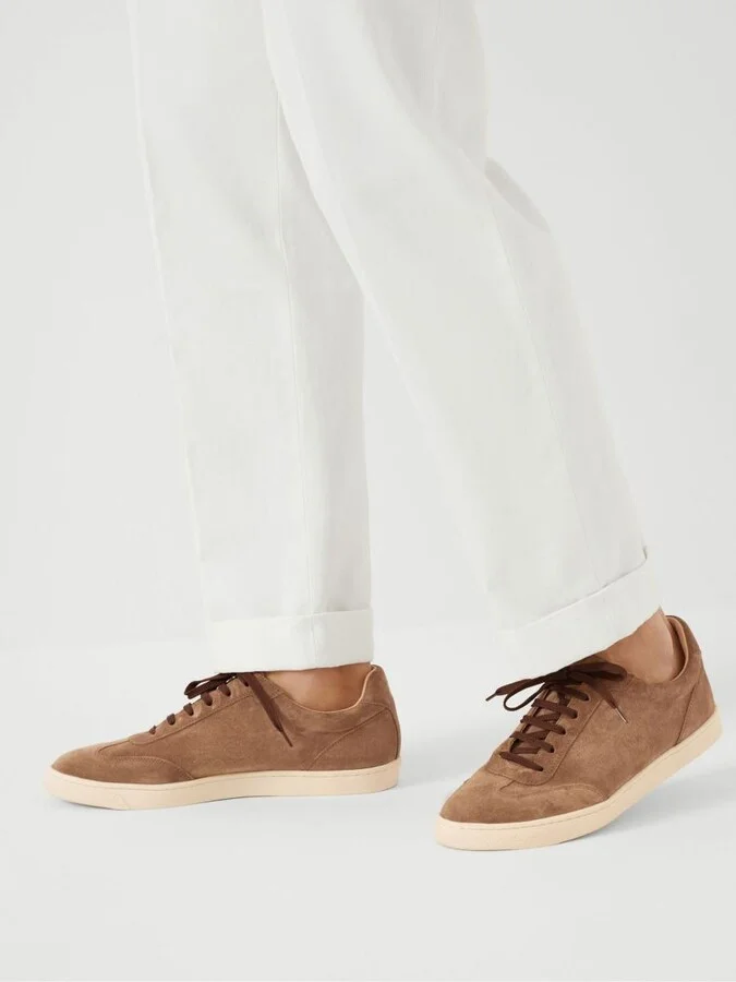 Brunello Cucinelli Suede Sneakers - Image 4