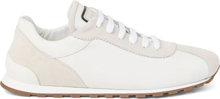 Brunello Cucinelli Suede Sneakers With Shiny Details