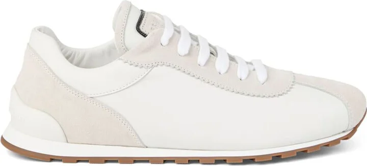 Brunello Cucinelli Suede Sneakers With Shiny Details