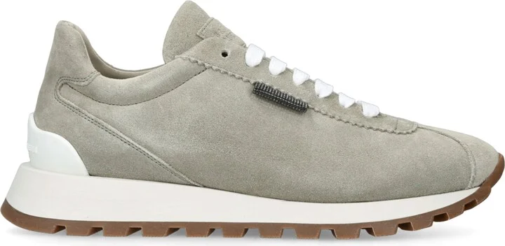 Brunello Cucinelli Suede Tab Sneakers