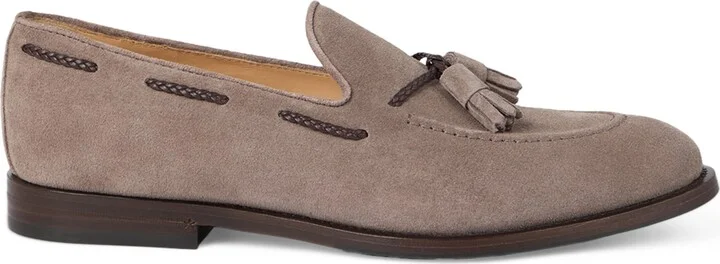 Brunello Cucinelli Suede Tassel Loafers