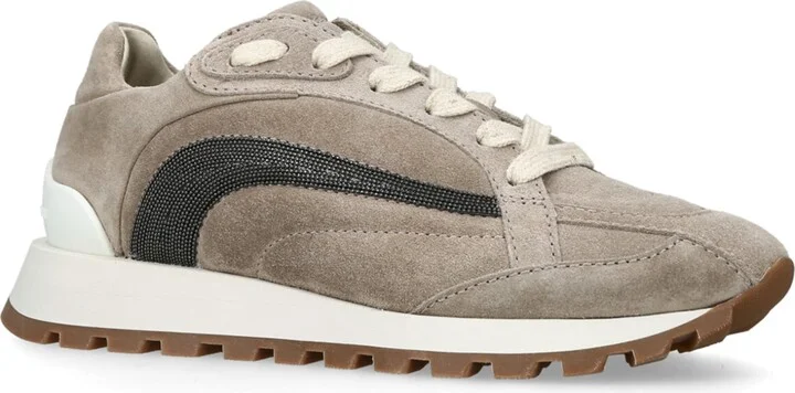 Brunello Cucinelli Suede Tech Sneakers - Image 3