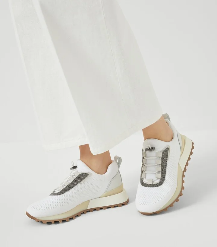 Brunello Cucinelli Techno-Calfskin Runner Sneakers - Image 2
