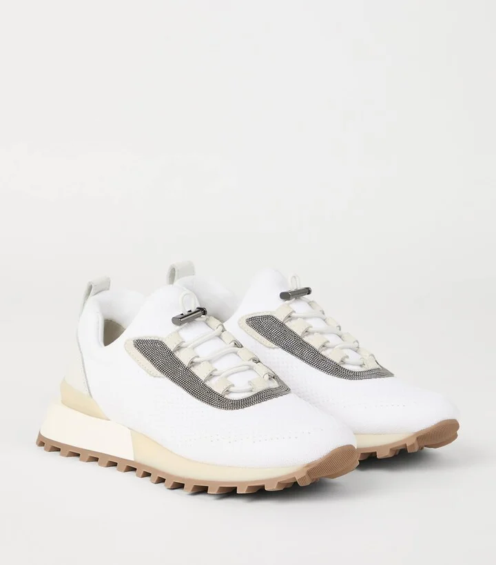 Brunello Cucinelli Techno-Calfskin Runner Sneakers - Image 3