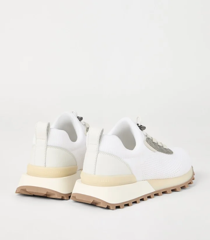 Brunello Cucinelli Techno-Calfskin Runner Sneakers - Image 4