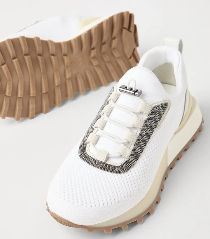 Brunello Cucinelli Techno-Calfskin Runner Sneakers - Image 5