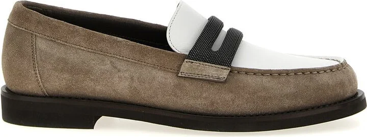 Brunello Cucinelli Two-Tone Loafers