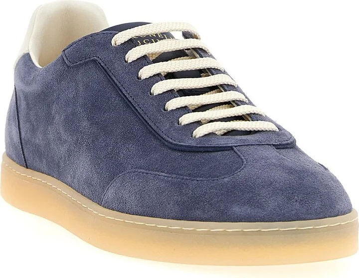 Brunello Cucinelli Washed Suede Sneakers - Image 2