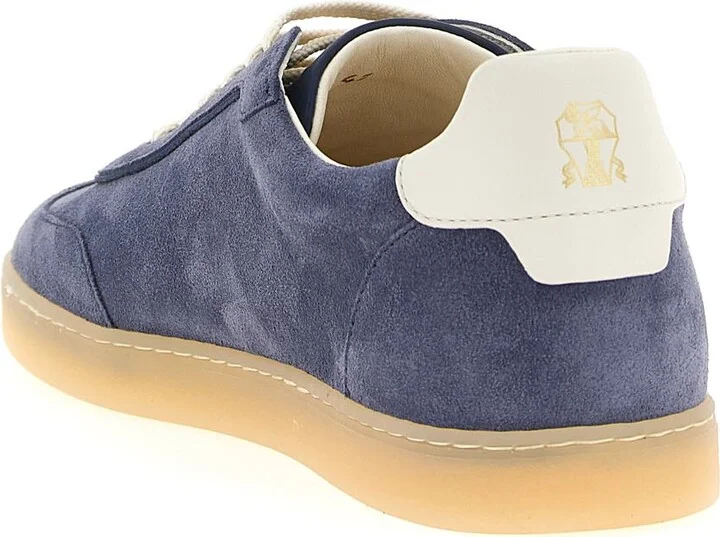 Brunello Cucinelli Washed Suede Sneakers - Image 3