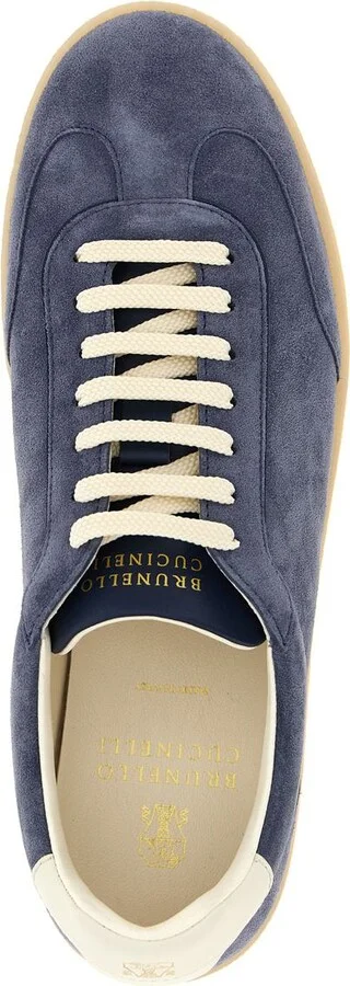Brunello Cucinelli Washed Suede Sneakers - Image 4