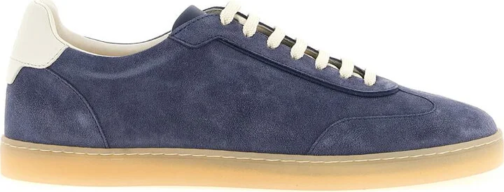 Brunello Cucinelli Washed Suede Sneakers