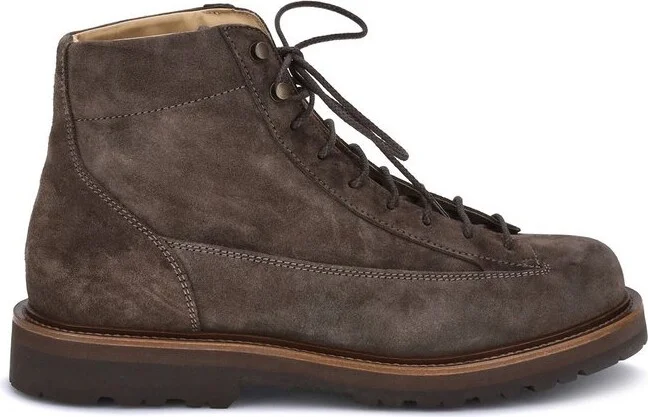 Brunello Cucinelli Waxed Urban Outdoor Boots