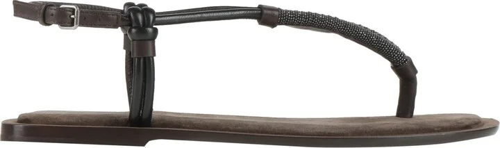 Brunello Cucinelli Woman Thong sandal - Image 6