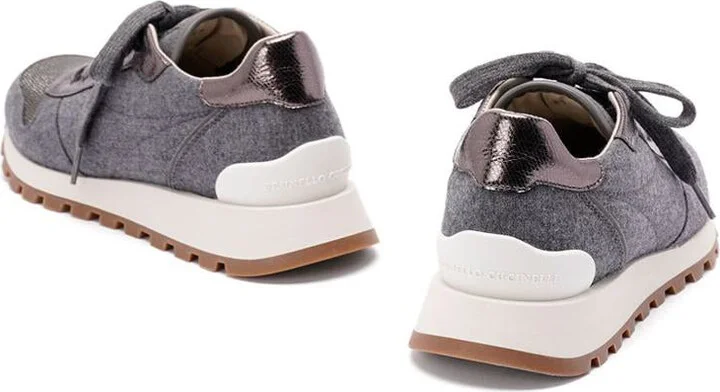 Brunello Cucinelli Wool Sneakers - Image 4