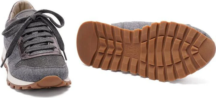 Brunello Cucinelli Wool Sneakers - Image 5