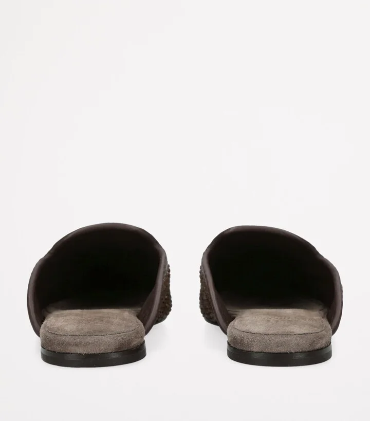 Brunello Cucinelli Woven Tasman Slides - Image 2