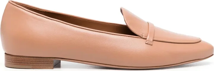Bruni flat leather loafers