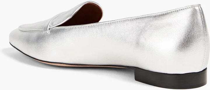 Bruni metallic leather loafers - Image 3