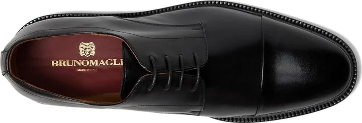 Bruno Magli Aydin Men's Lace Up Wing Tip Shoes Black : EU 43.5 (US Men's 10.5) D - Medium, Leather - Image 2