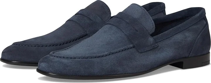 Bruno Magli Lastra Unlined Men's Slip on Shoes Blue : EU 42 (US Men's 9) D - Medium, Leather/Suede