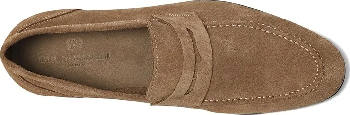 Bruno Magli Lastra Unlined Men's Slip on Shoes Brown : EU 42 (US Men's 9) D - Medium, Leather/Suede - Image 2