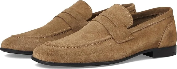 Bruno Magli Lastra Unlined Men's Slip on Shoes Brown : EU 42 (US Men's 9) D - Medium, Leather/Suede