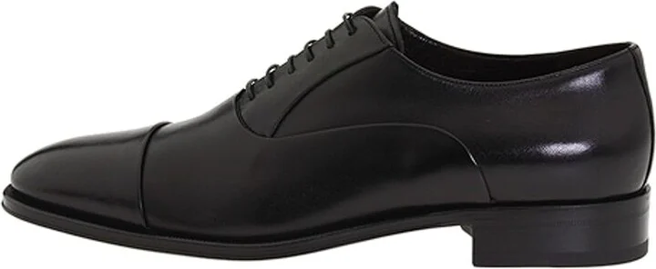 Bruno Magli Maioco Men's Lace Up Cap Toe Shoes Black Nappa Leather : EU 41 (US Men's 8) D - Medium - Image 7