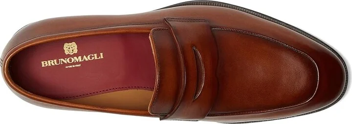Bruno Magli Maioco Penny Men's Lace Up Wing Tip Shoes Brown : EU 42 (US Men's 9) E - Wide, Leather - Image 7