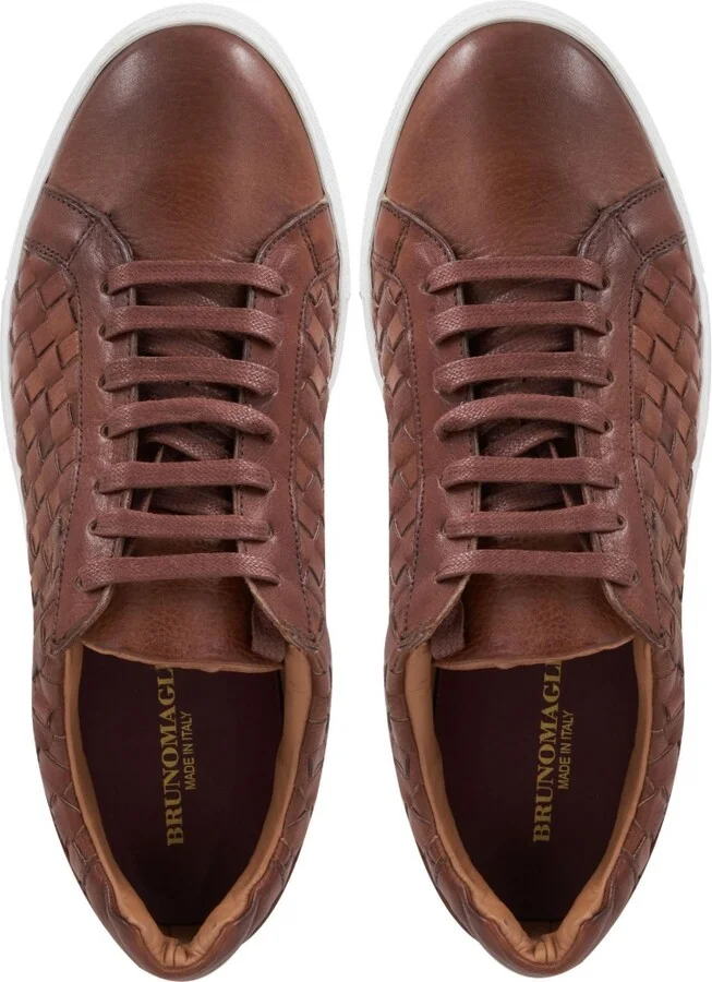 Bruno Magli Men's Beto Woven Lace Up Sneakers - Image 4