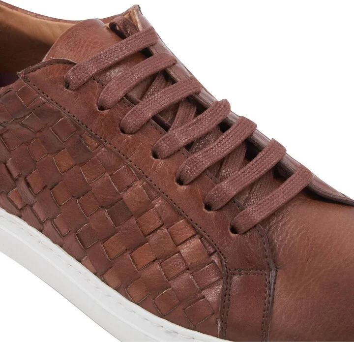 Bruno Magli Men's Beto Woven Lace Up Sneakers - Image 5