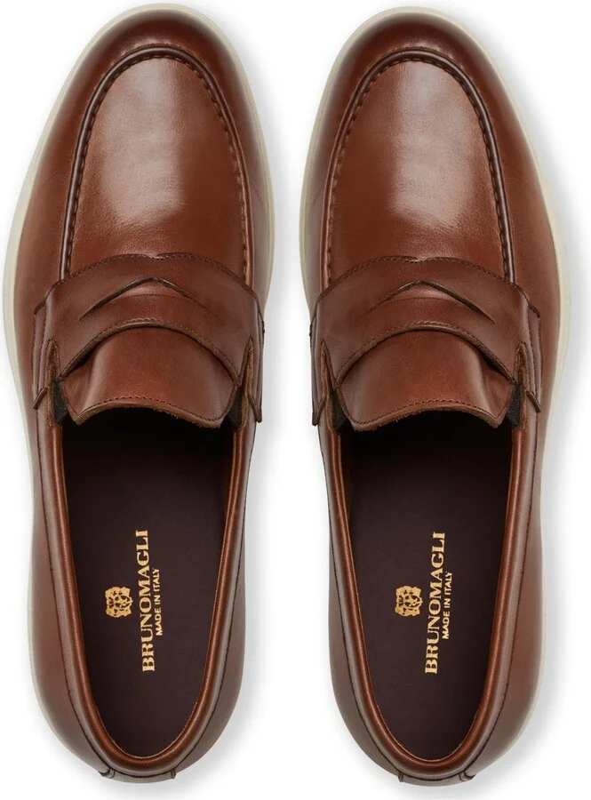 Bruno Magli Men's Ettore Leather Penny Loafers - Image 5