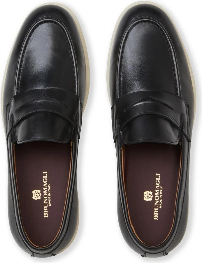 Bruno Magli Men's Ettore Leather Penny Loafers - Image 7