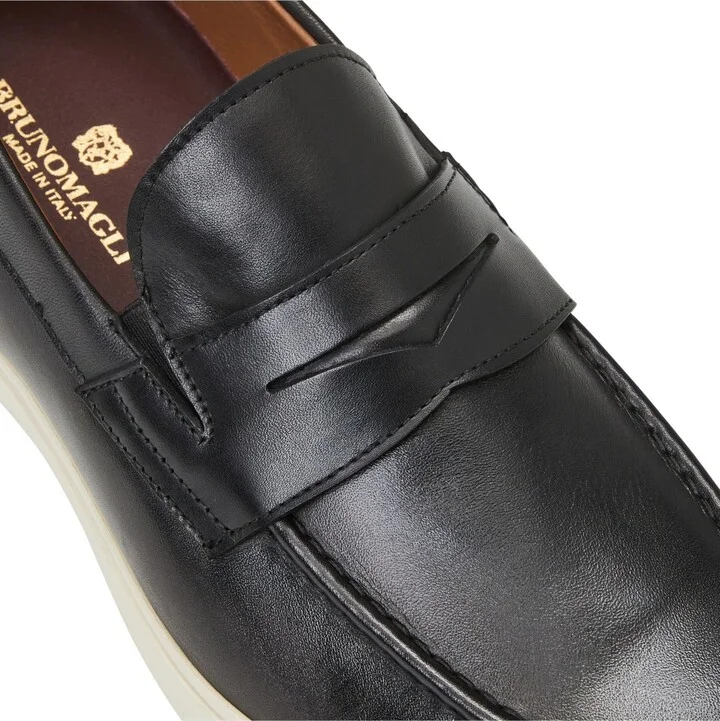 Bruno Magli Men's Ettore Leather Penny Loafers - Image 9