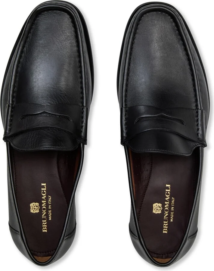 Bruno Magli Men's Tonio Leather Penny Loafers - Image 10