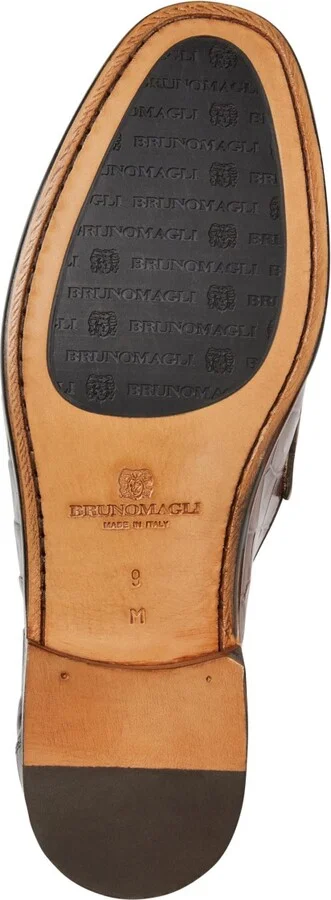 Bruno Magli Men's Trieste Dress Shoe - Brown, Crocodile - Image 5